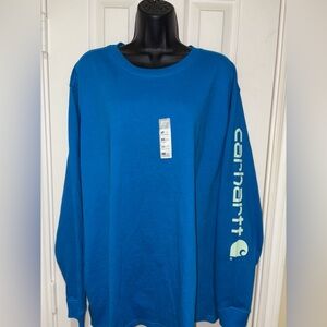 ⭐️NWT⭐️Carhartt Women's Blue Long Sleeve Tee